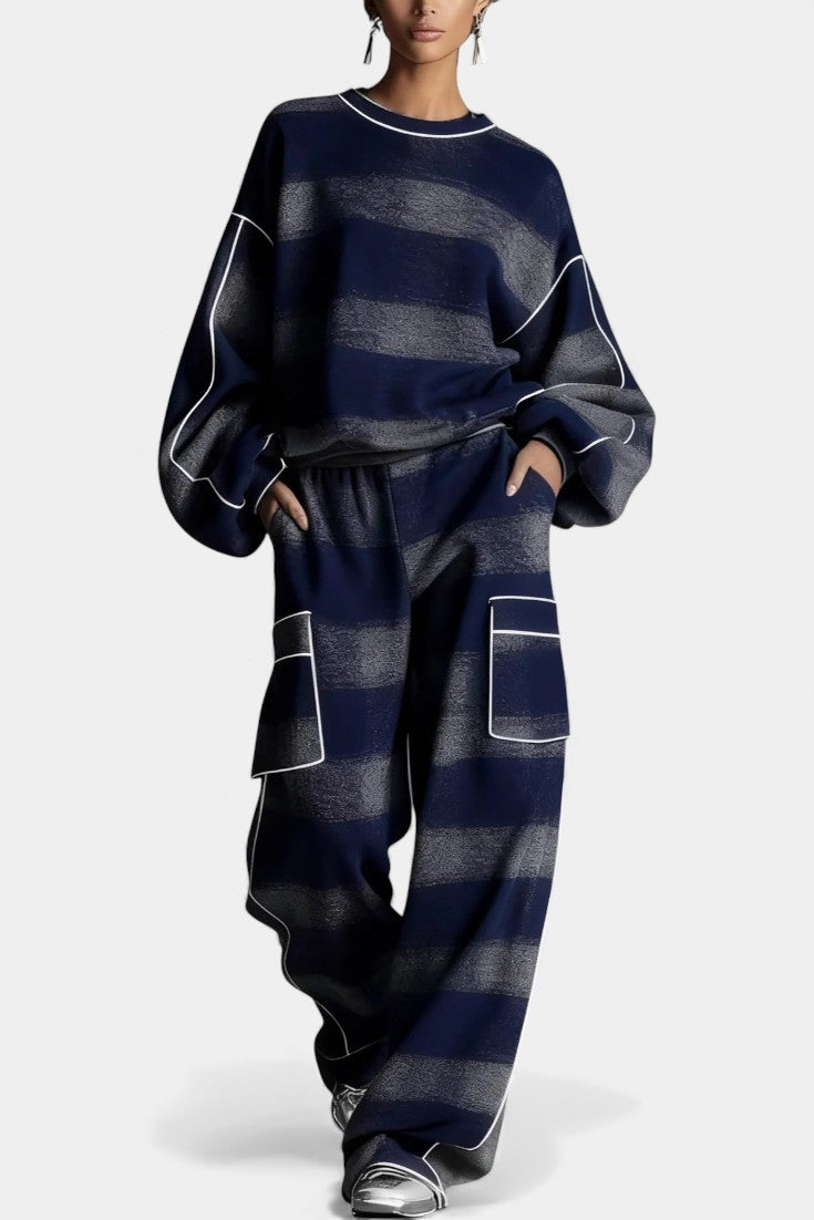 Simona Urban Checkered Color-Block Ensemble