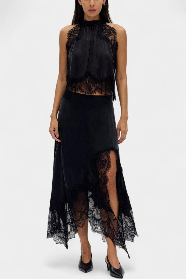 Lidia Midi Lace Skirt with Matching Top