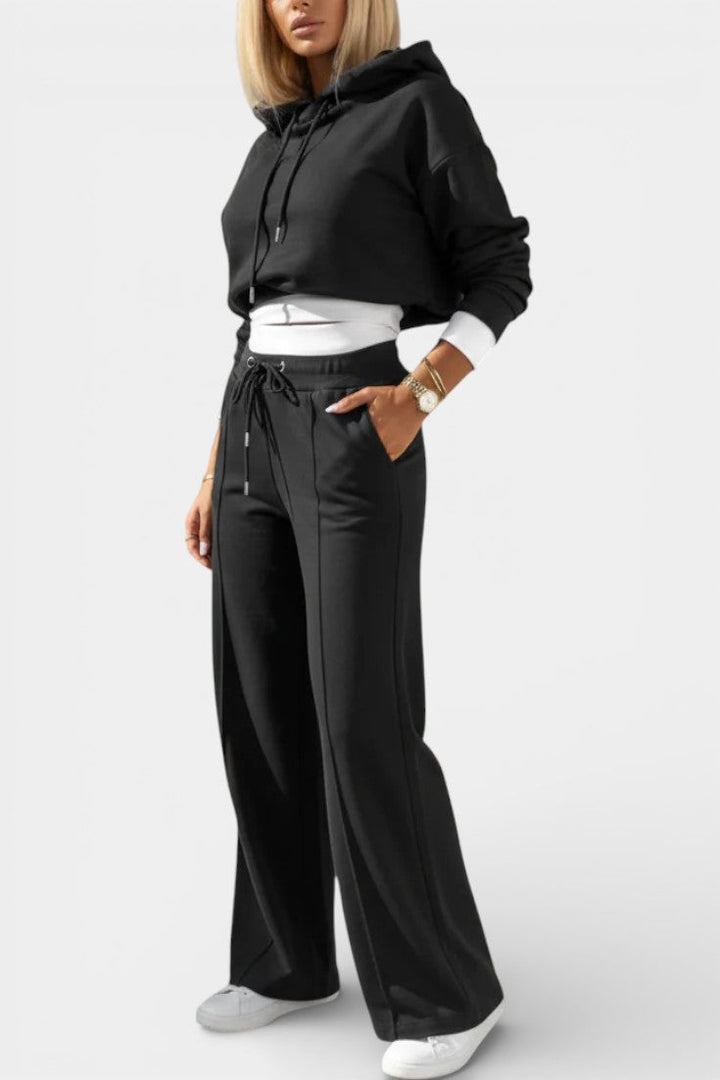 Chiara Oversized Comfort Hoodie and High-Waisted Pants Set