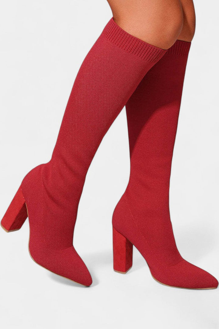 Cesarina Chunky Heel Ankle Boots