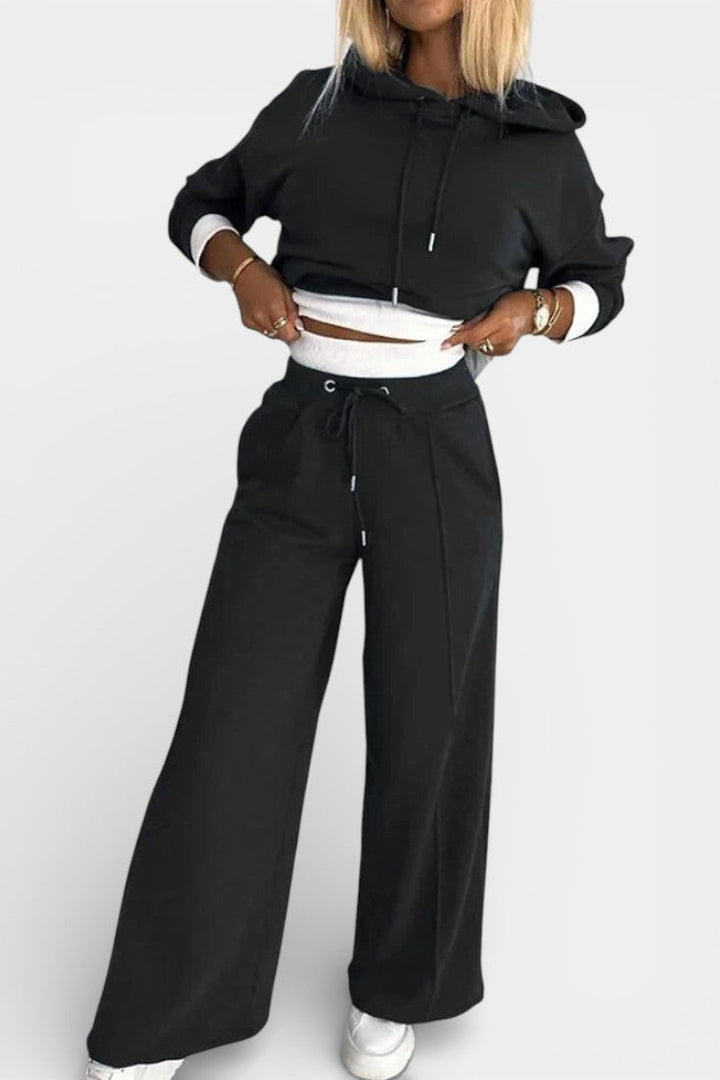 Chiara Oversized Comfort Hoodie and High-Waisted Pants Set