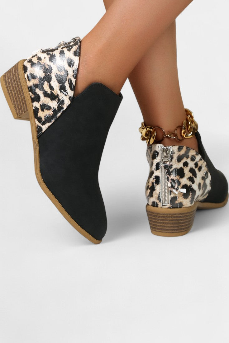 Eleonora Stylish Leopard Print Orthopedic Boots