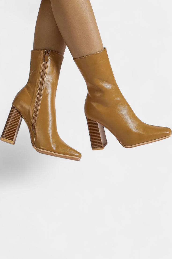 Erica Contemporary Mid-Calf Boots with a Spacious Fit