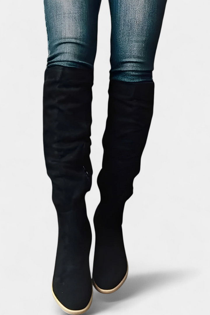 Fiorella Chunky Heeled Round Toe Boots