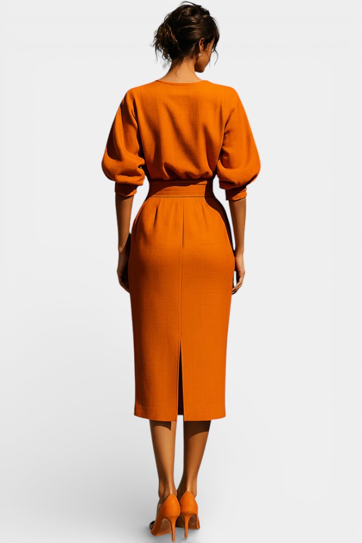 Franceschina Structured Top and Midi Skirt Two-Piece Set