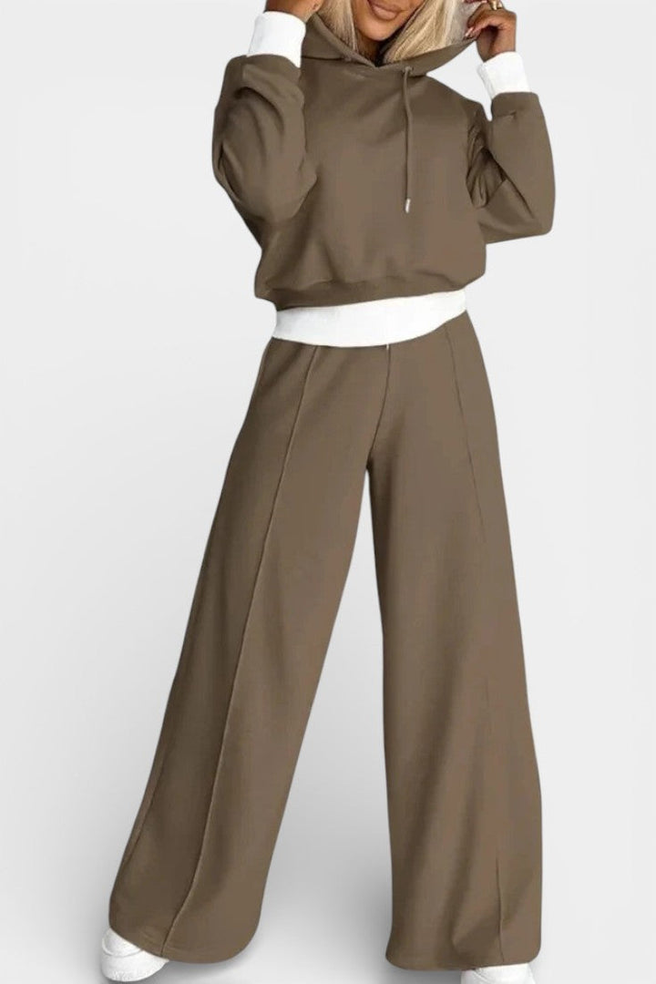 Chiara Oversized Comfort Hoodie and High-Waisted Pants Set