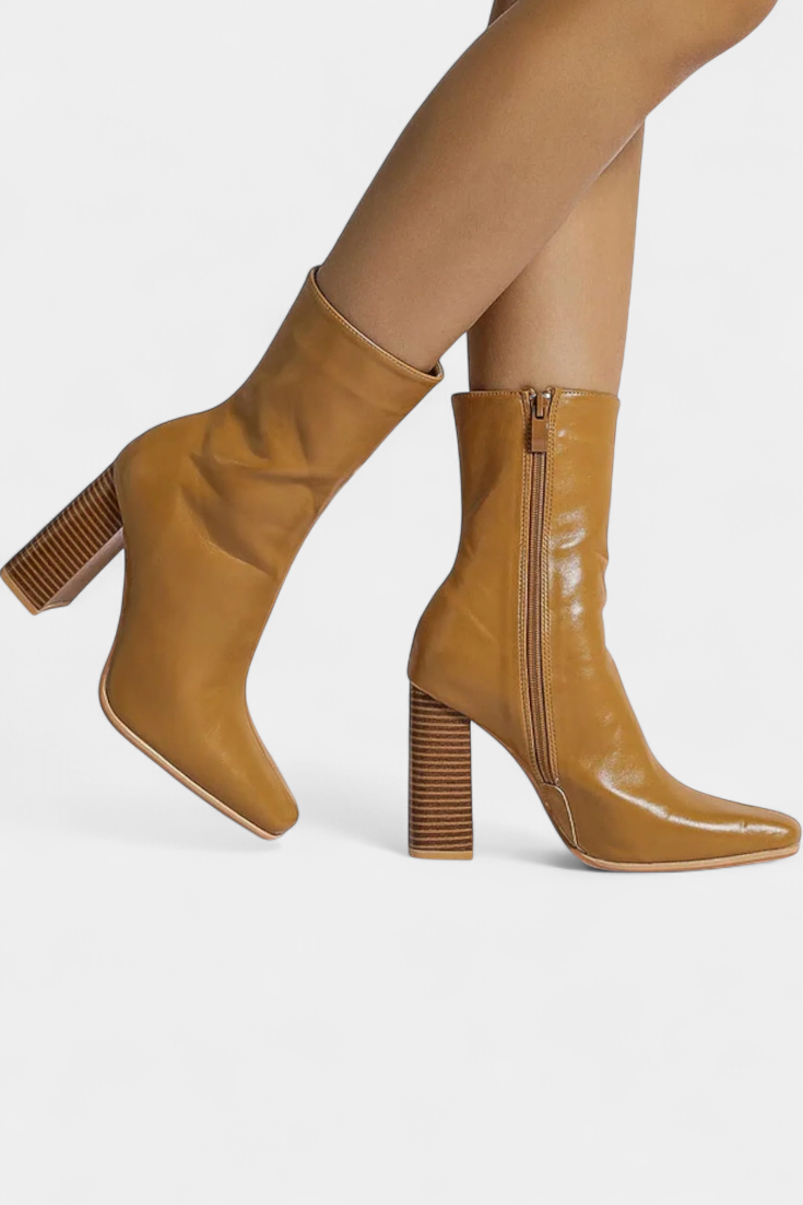 Erica Contemporary Mid-Calf Boots with a Spacious Fit