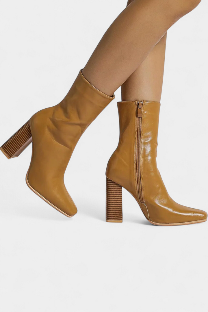 Erica Contemporary Mid-Calf Boots with a Spacious Fit