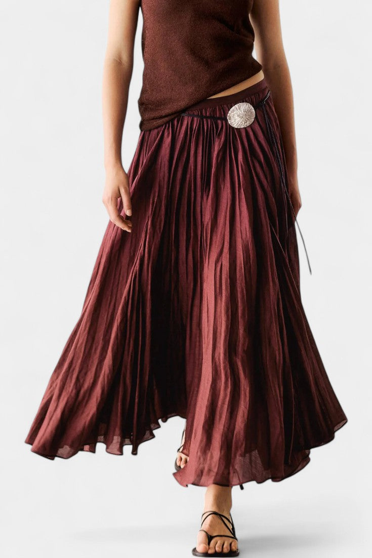 Luciana Oversized Sweater & Tailored Midi Skirt Ensemble