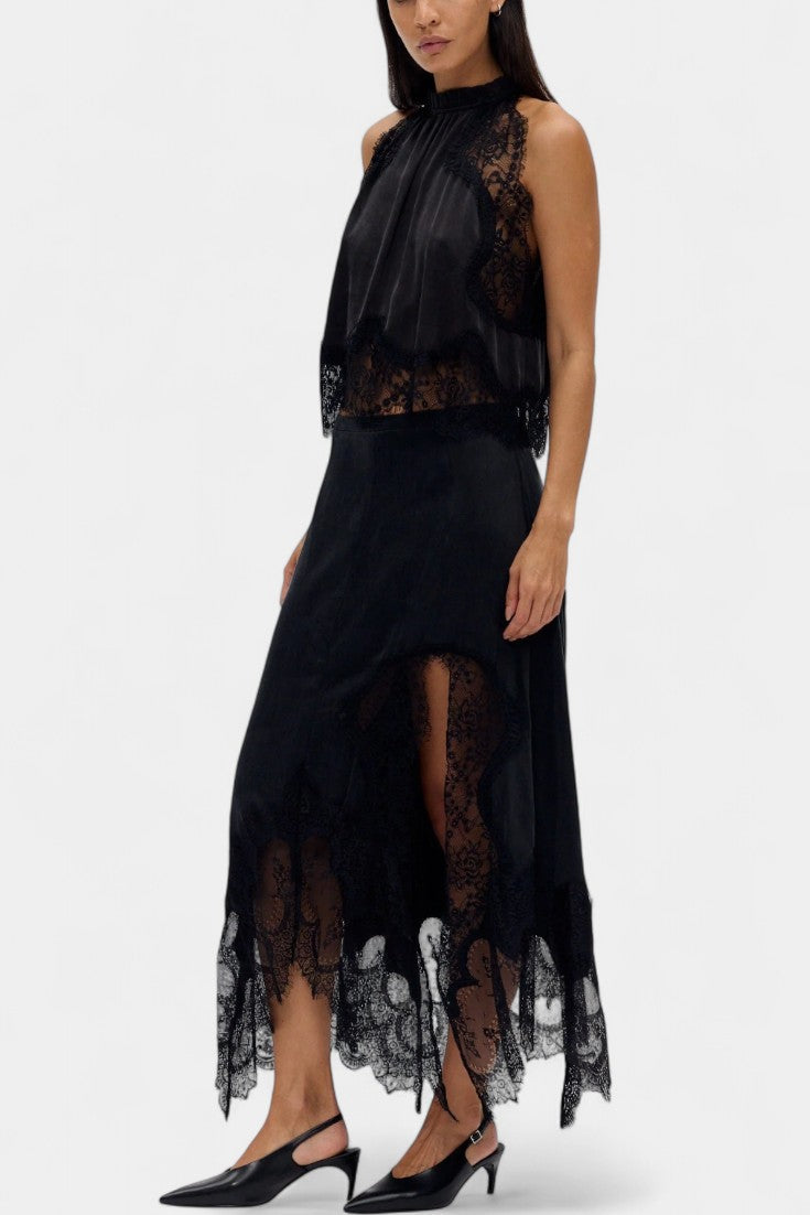 Lidia Midi Lace Skirt with Matching Top