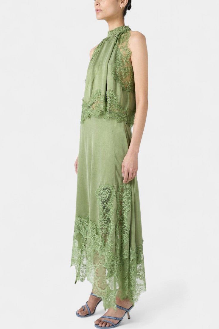 Lidia Midi Lace Skirt with Matching Top