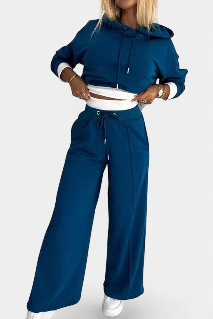 Chiara Oversized Comfort Hoodie and High-Waisted Pants Set
