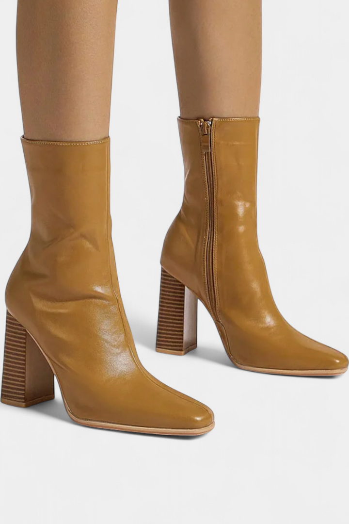 Erica Contemporary Mid-Calf Boots with a Spacious Fit