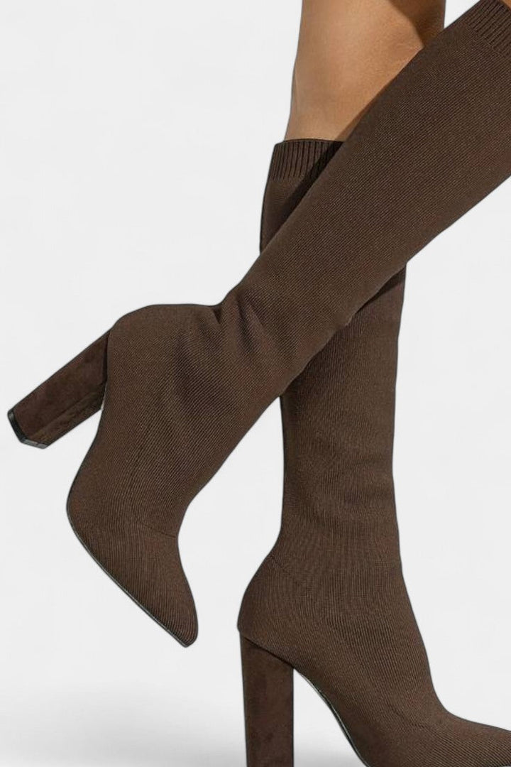 Cesarina Chunky Heel Ankle Boots