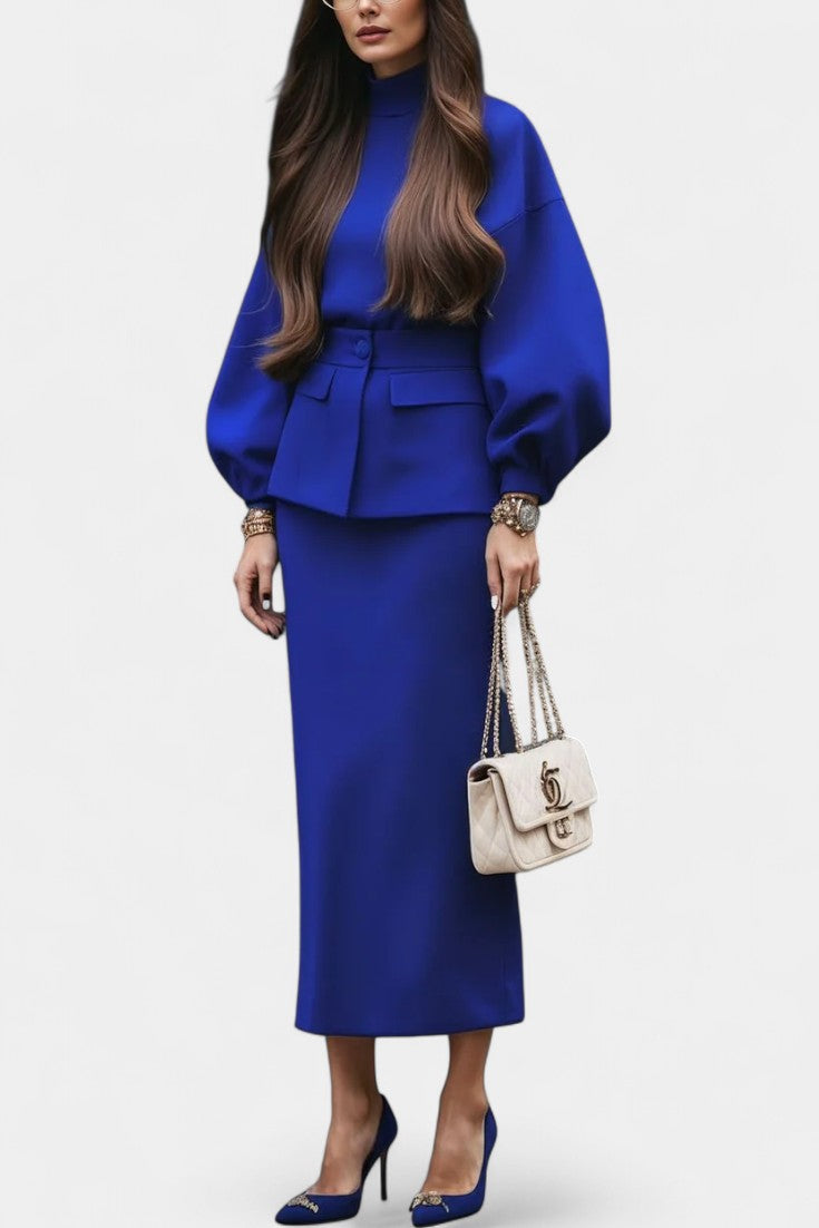 Antonietta Chic Tailored Midi Suit