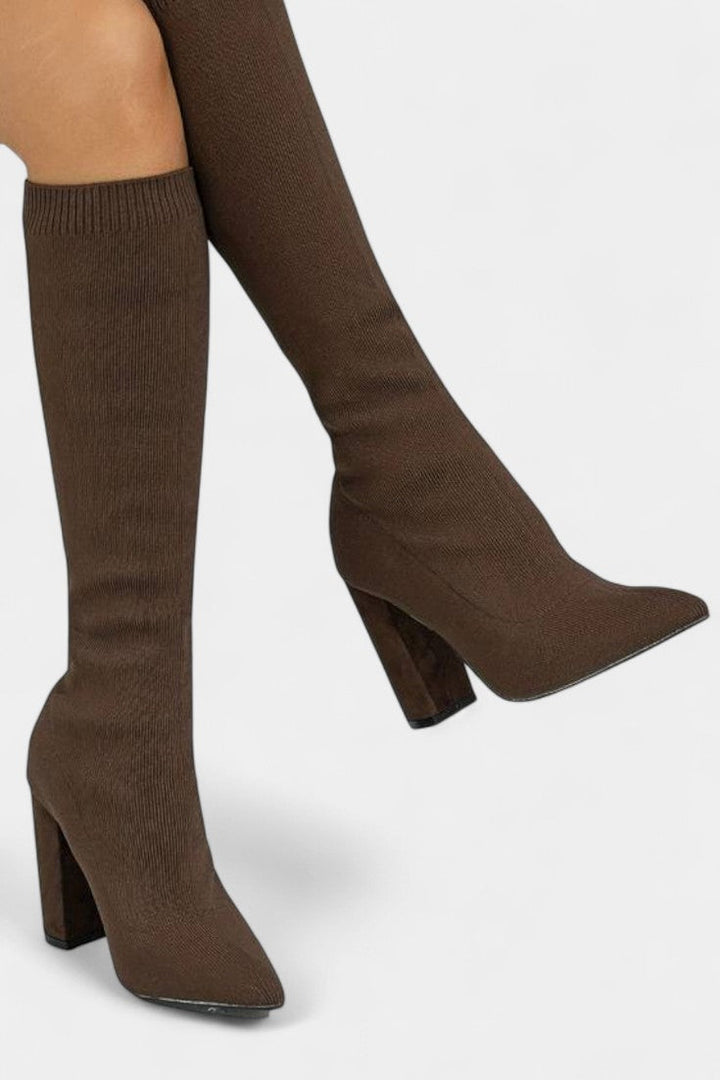 Cesarina Chunky Heel Ankle Boots