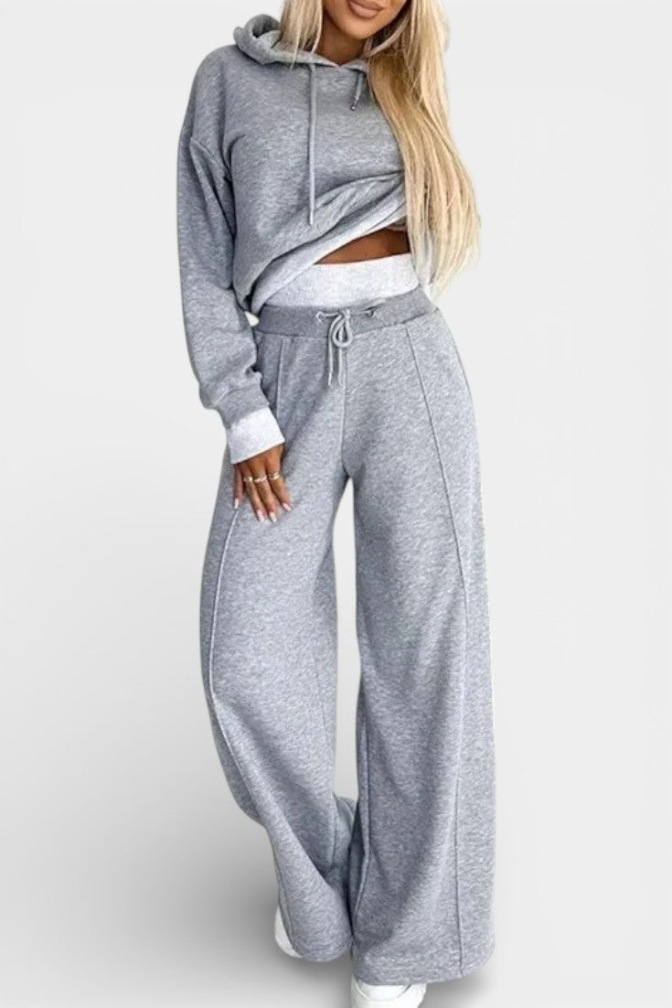 Chiara Oversized Comfort Hoodie and High-Waisted Pants Set