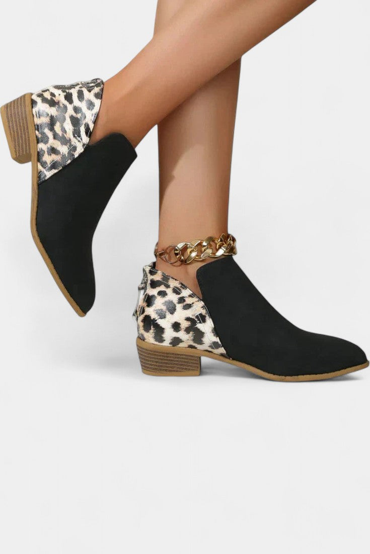 Eleonora Stylish Leopard Print Orthopedic Boots