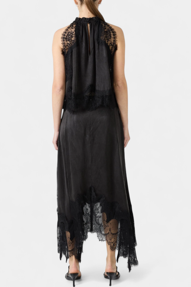 Lidia Midi Lace Skirt with Matching Top