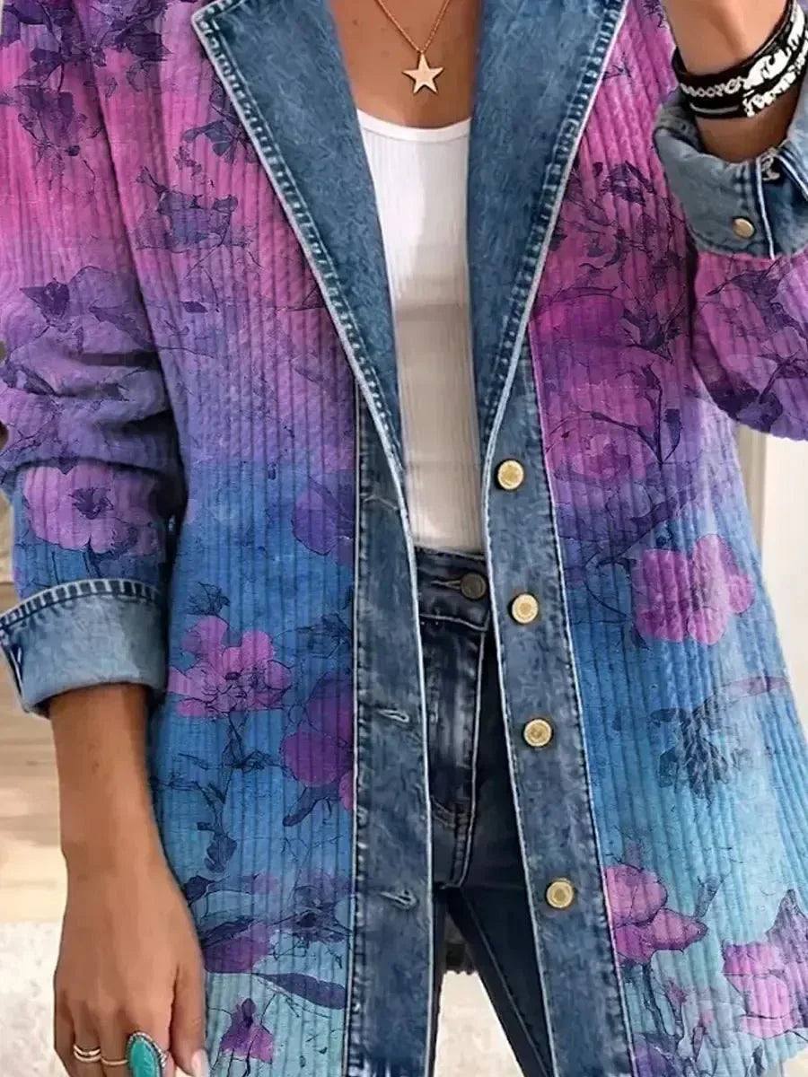 Ester | Retro Floral Art Jacket