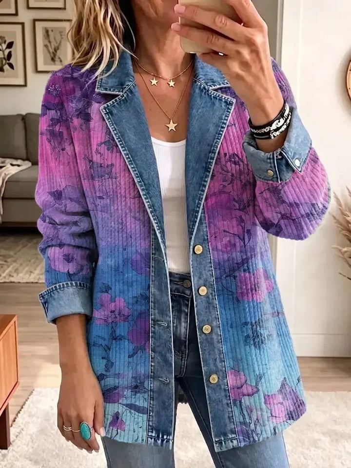 Ester | Retro Floral Art Jacket