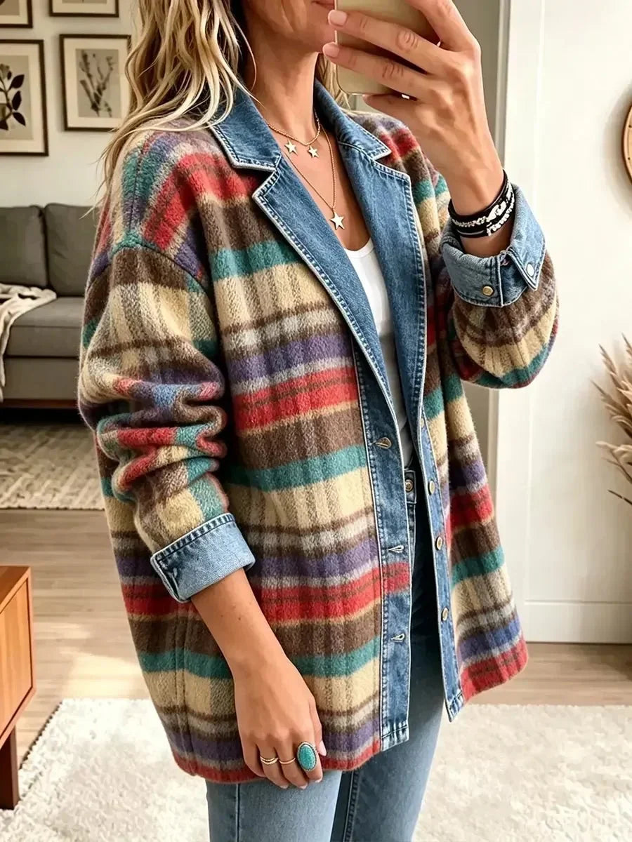 Nerina | Vintage Patchwork Denim Jacket