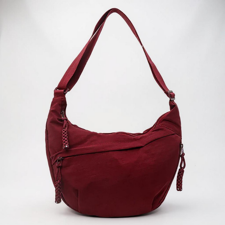 Alessandra | Burgundy Shoulder Bag
