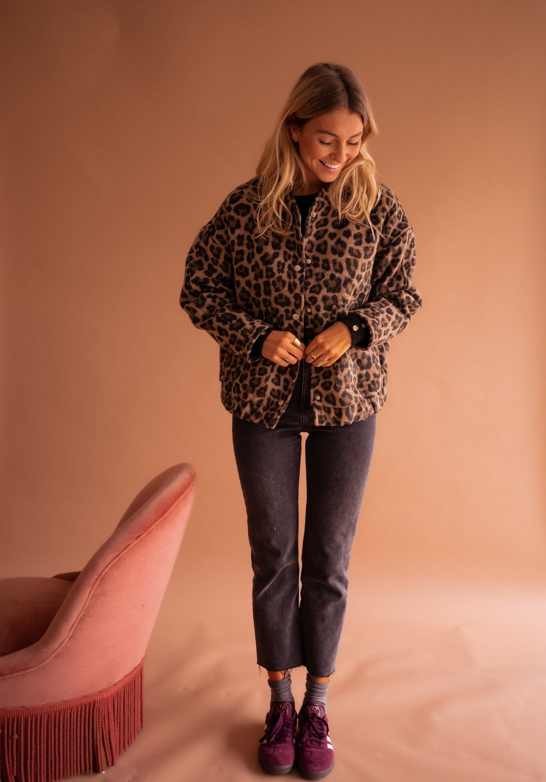 Felicia | Leopard-Print Shirt Jacket