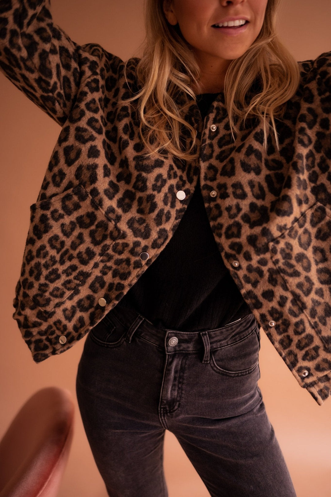 Felicia | Leopard-Print Shirt Jacket