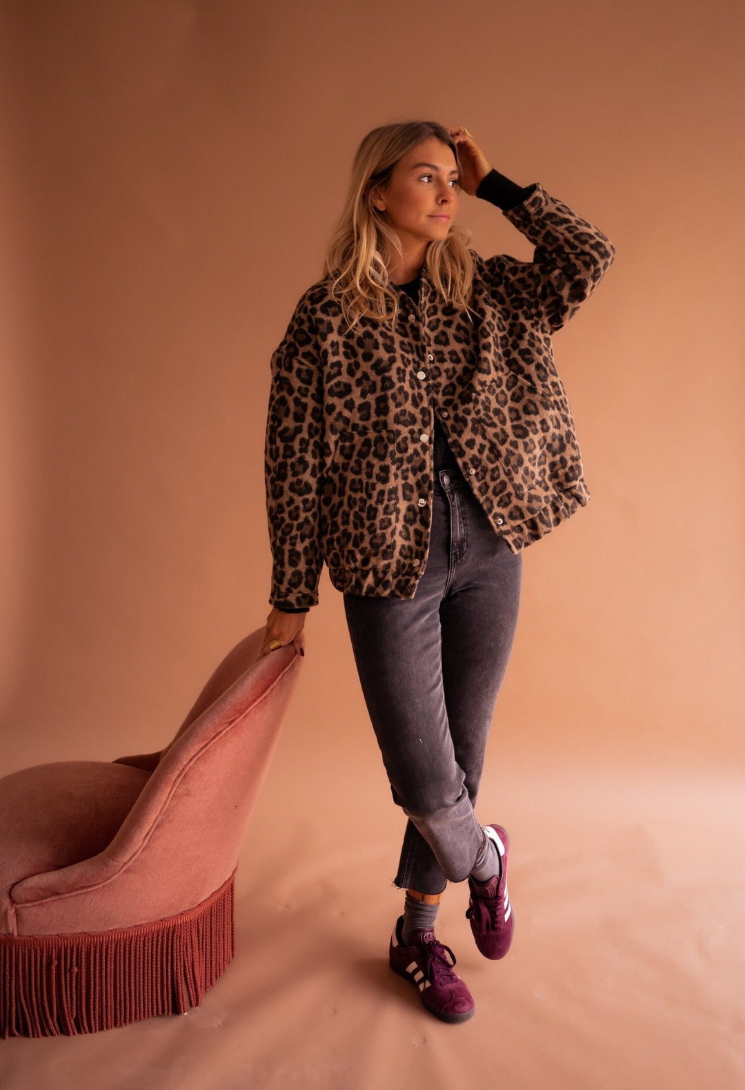 Felicia | Leopard-Print Shirt Jacket