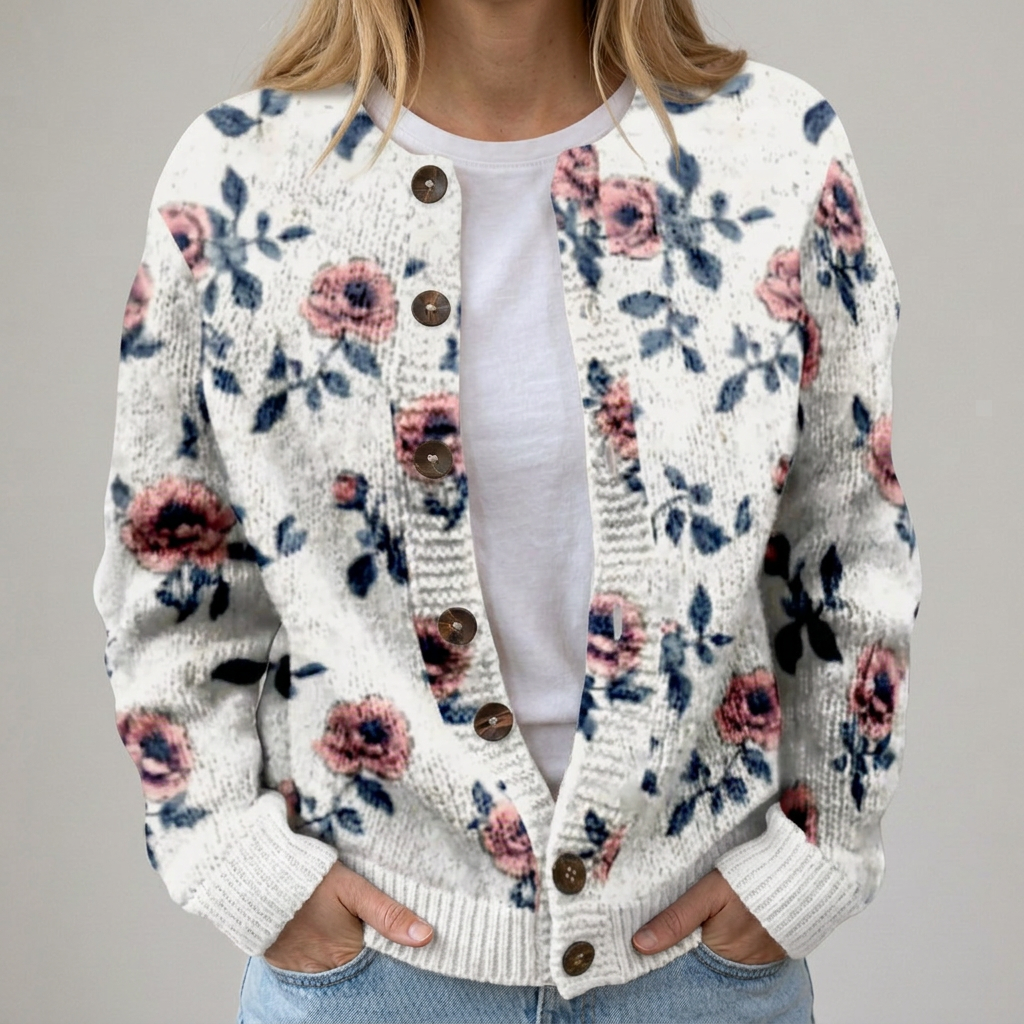 Ilenia | Autumn Floral Cardigan