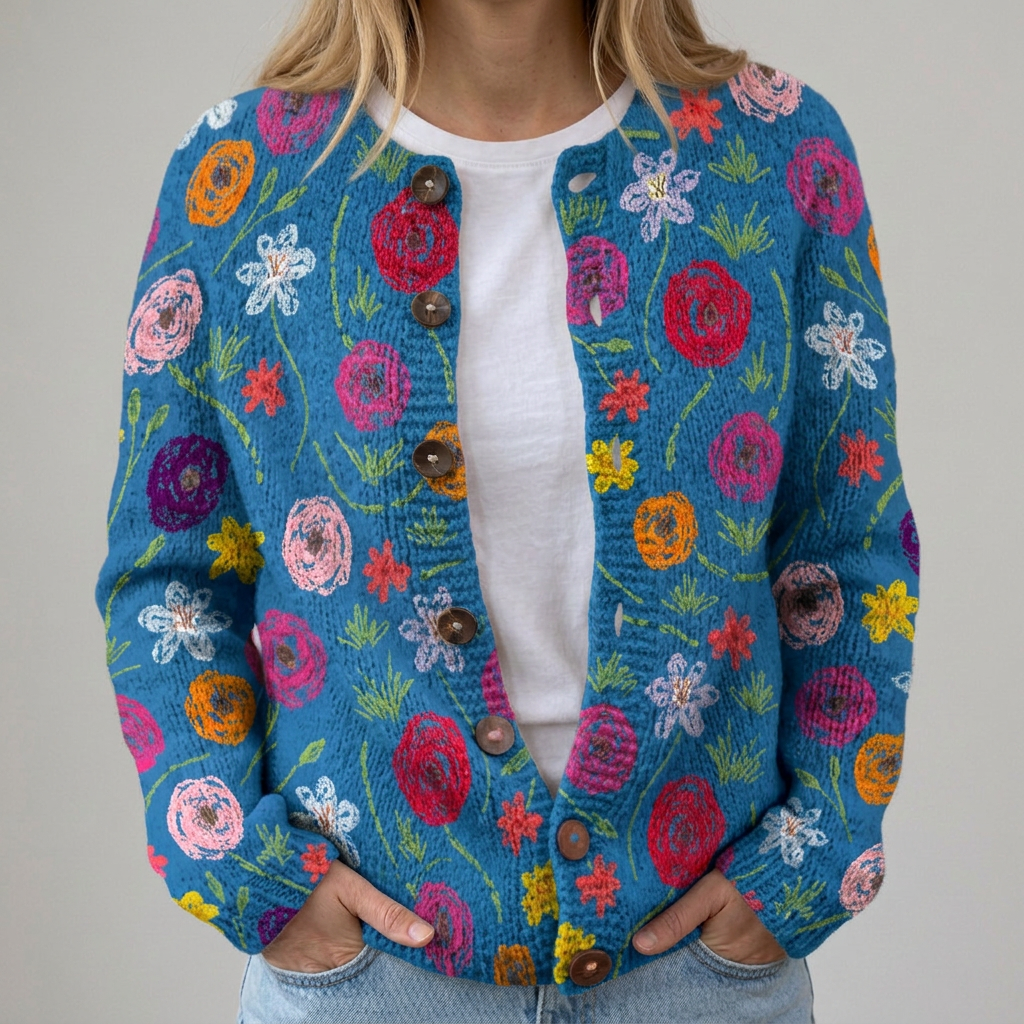 Gelsomina | Colorful Autumn Cardigan