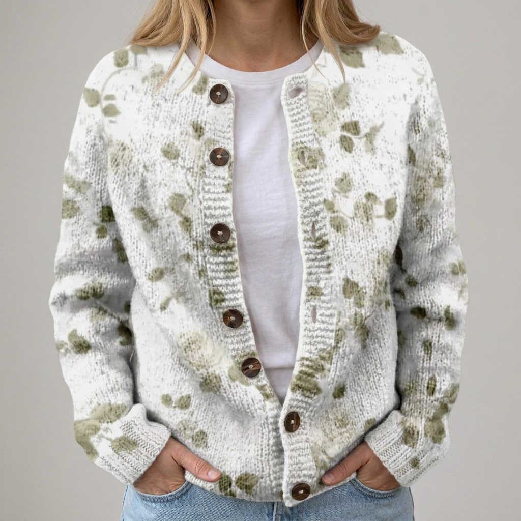 Irene | Autumn Floral Cardigan