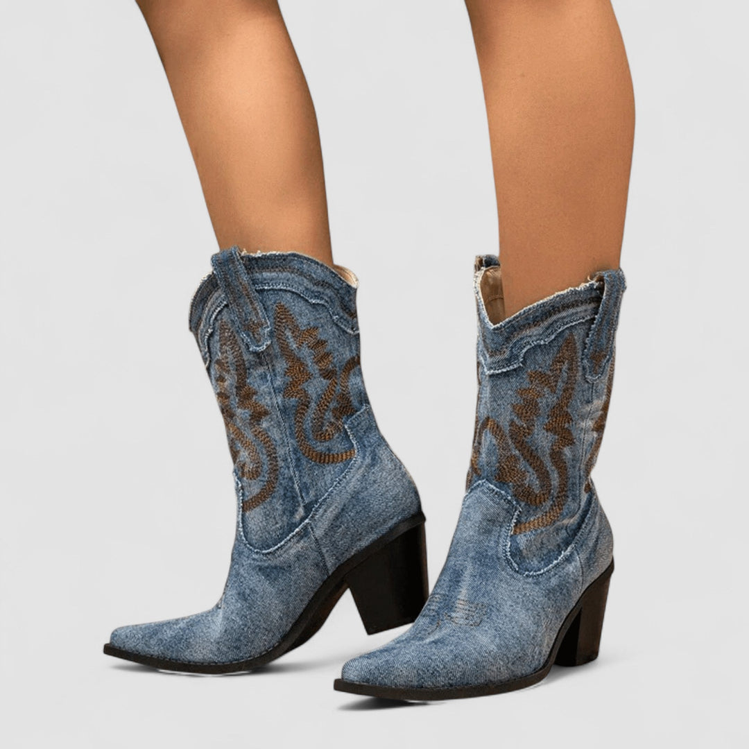 Camilla – Orthopedic Denim Ankle Boots