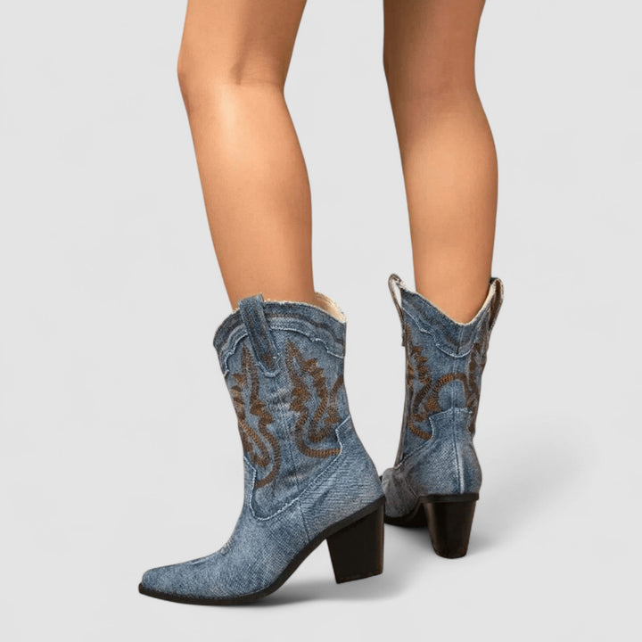 Camilla – Orthopedic Denim Ankle Boots