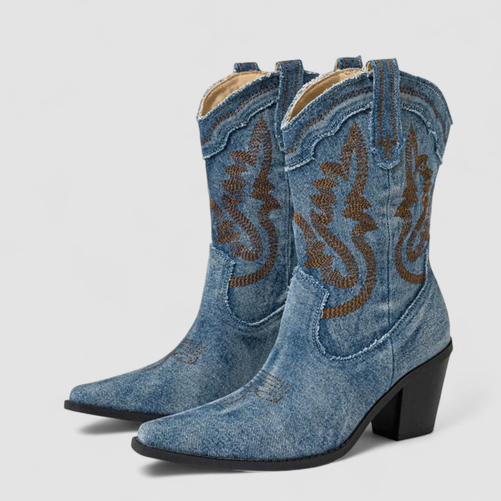 Camilla – Orthopedic Denim Ankle Boots
