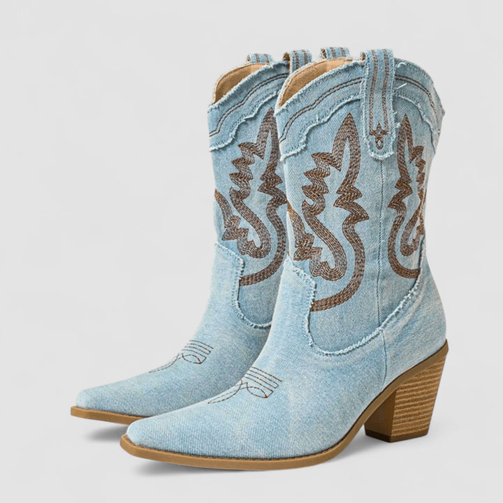 Camilla – Orthopedic Denim Ankle Boots