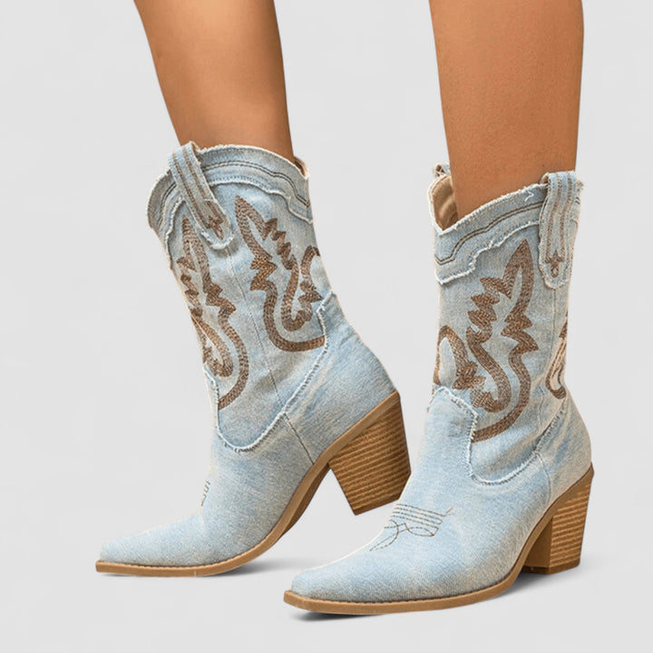 Camilla – Orthopedic Denim Ankle Boots