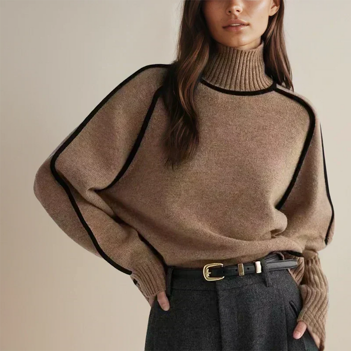 Bianca | Cotton-Blend Turtleneck Sweater