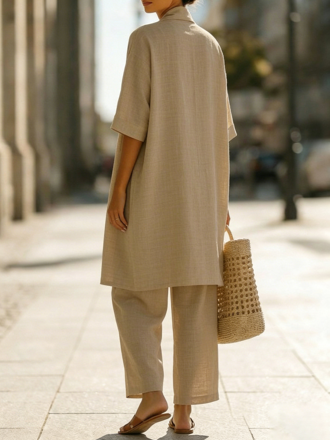 Alessia | Effortless Linen-Cotton Three-Piece Set