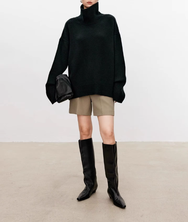 Carmela | Cable-Knit Turtleneck Sweater