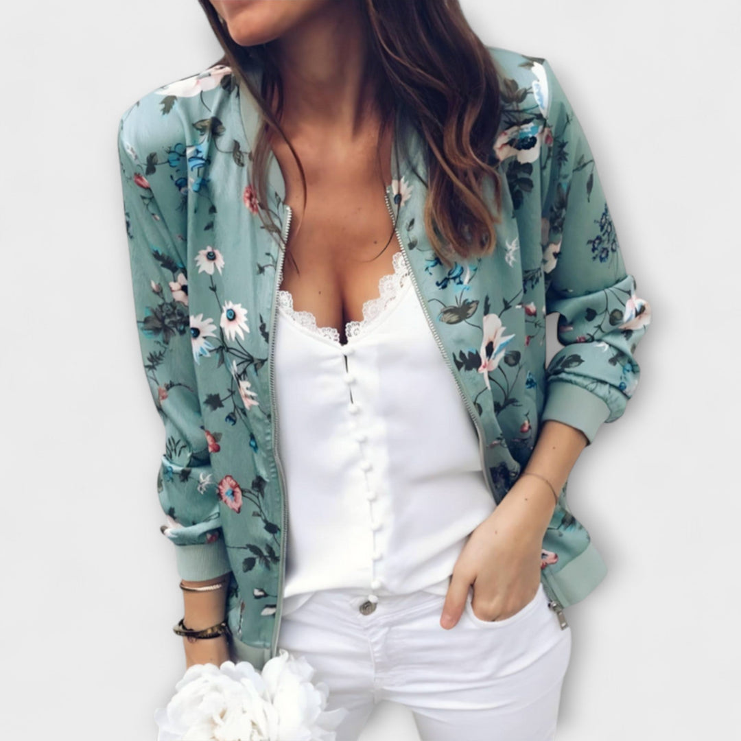 Renata | Floral Bomber Jacket