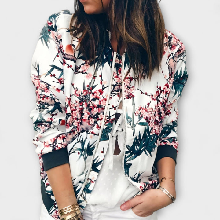 Renata | Floral Bomber Jacket