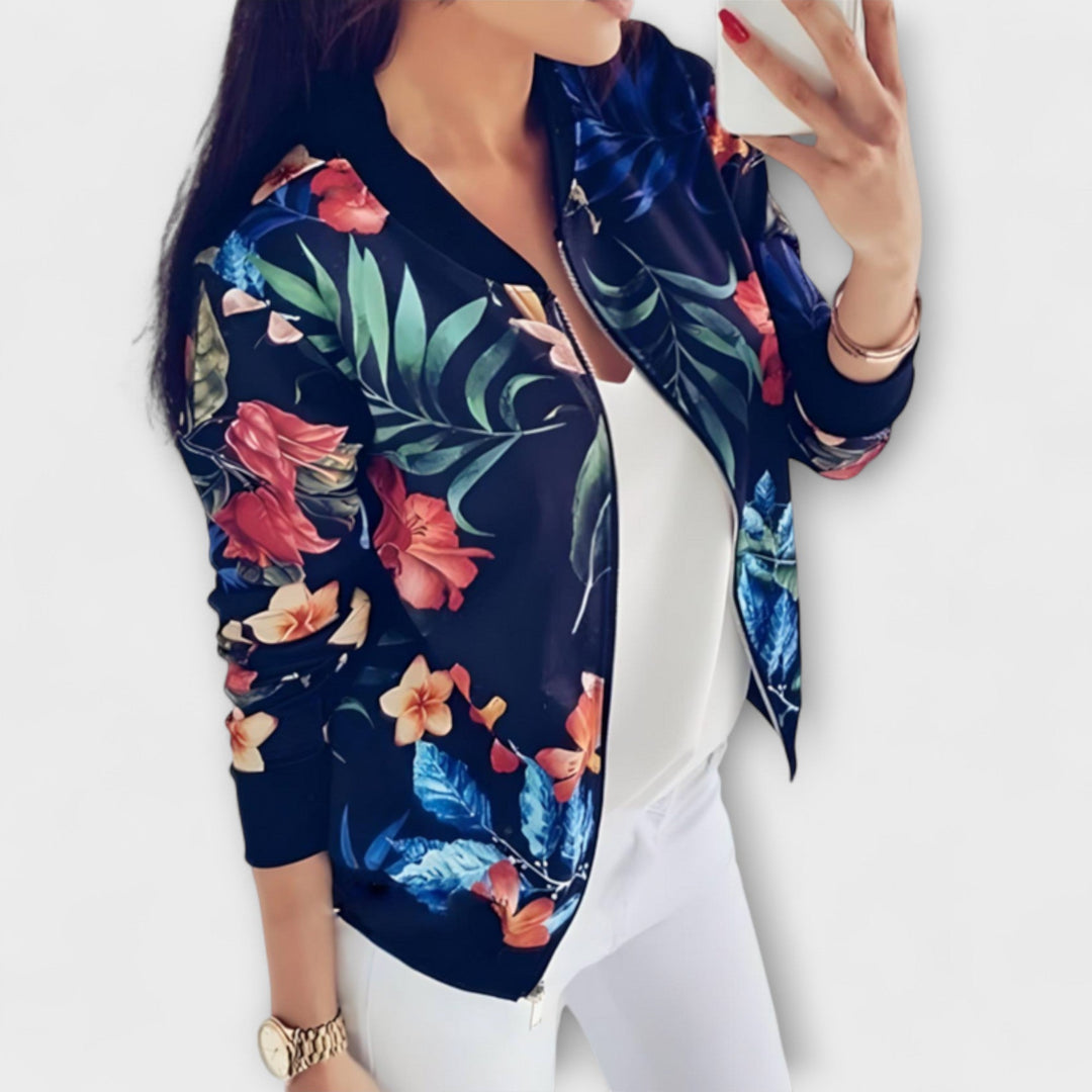 Renata | Floral Bomber Jacket