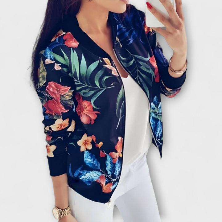 Renata | Floral Bomber Jacket
