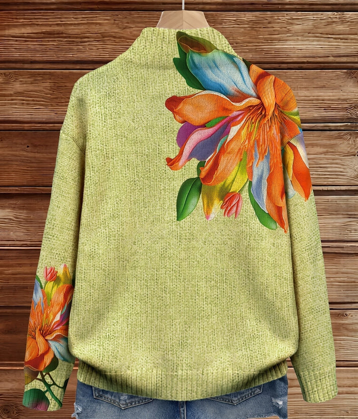 Giulietta | Tropical Floral Zip Cardigan