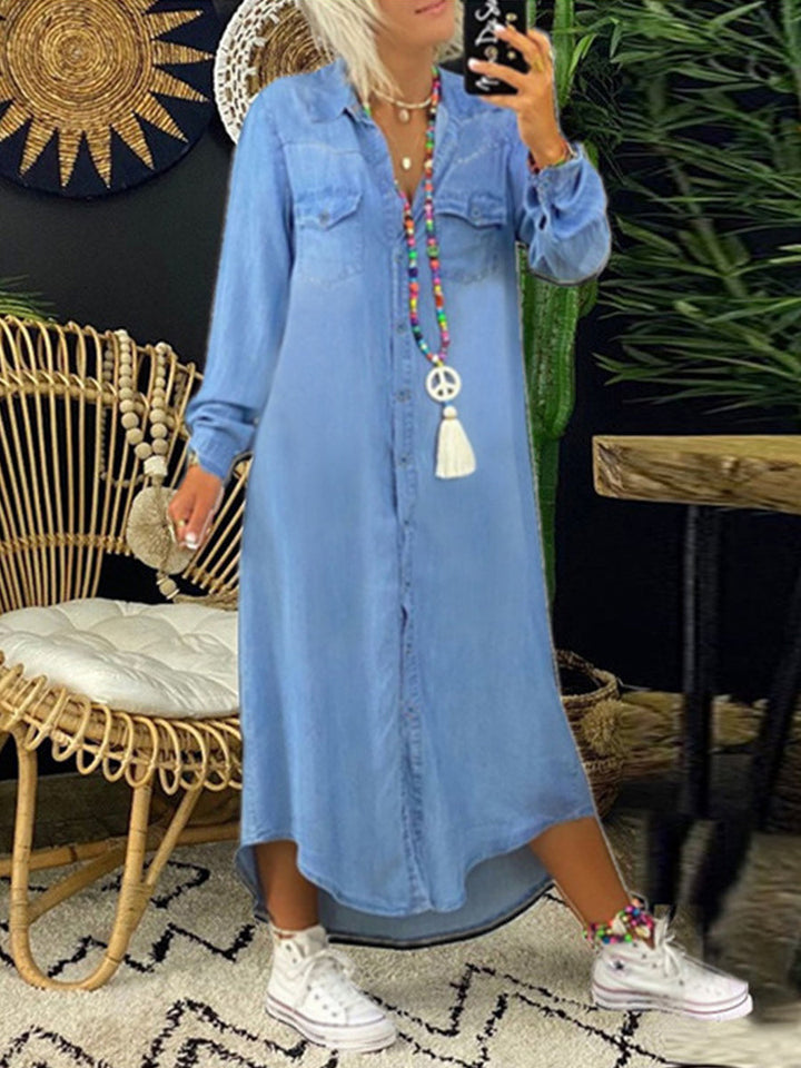 Cristina | Casual Denim Shirt Dress
