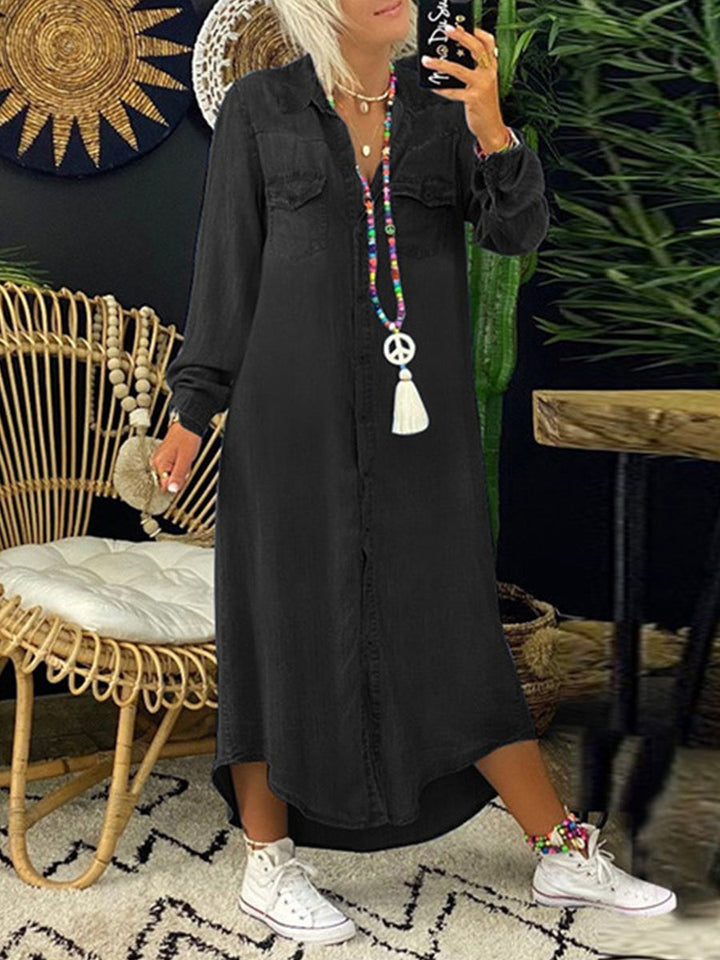 Cristina | Casual Denim Shirt Dress