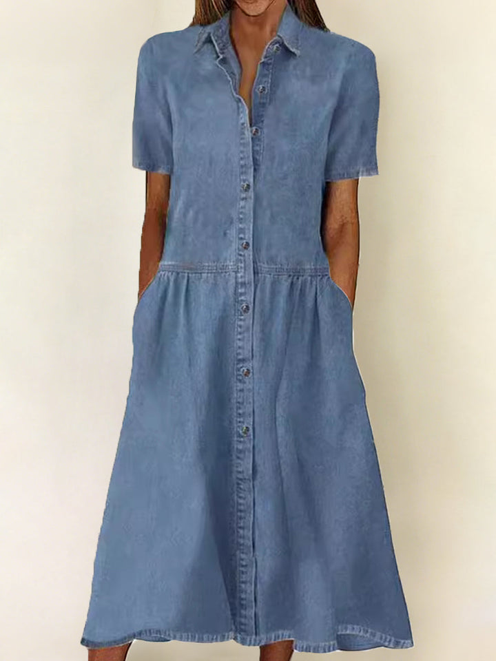 Daniela | Short-Sleeve Denim Dress