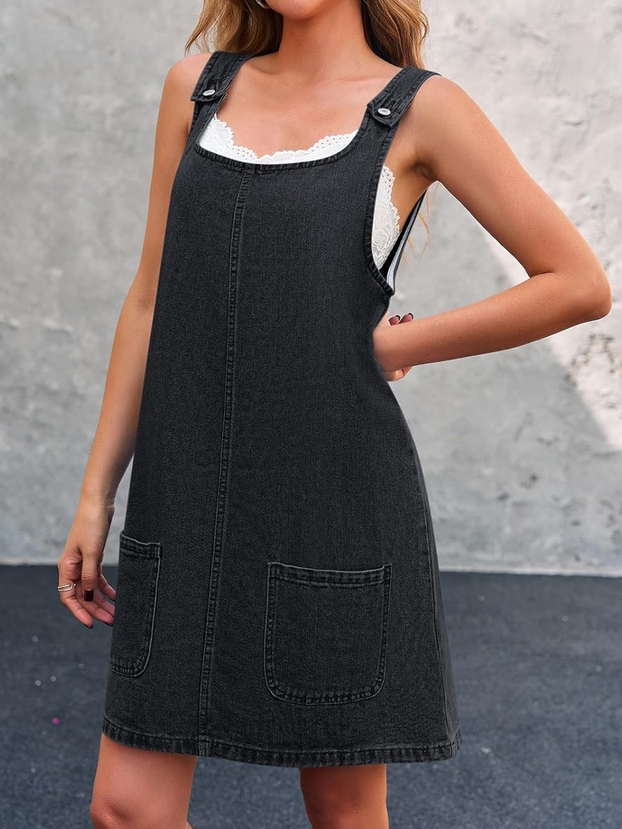 Raffaella | Casual Denim Strap Dress